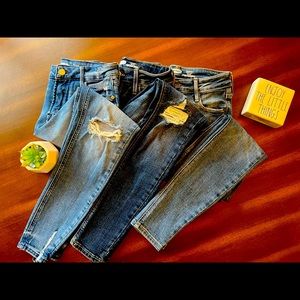 3 Old Navy Size 00 Super Skinny High Rise Jeans